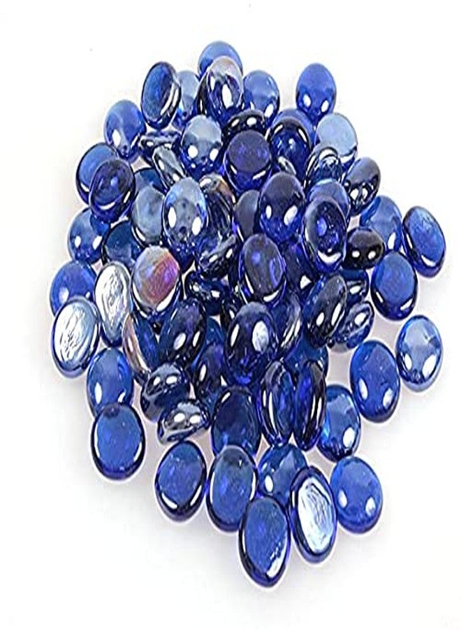 VANNEF Stone Special Polished Shiny Glass Pebbles for Home Garden Aquarium Landscape Outdoor Decoration (DarkBlue, 950 gm) - Image 1